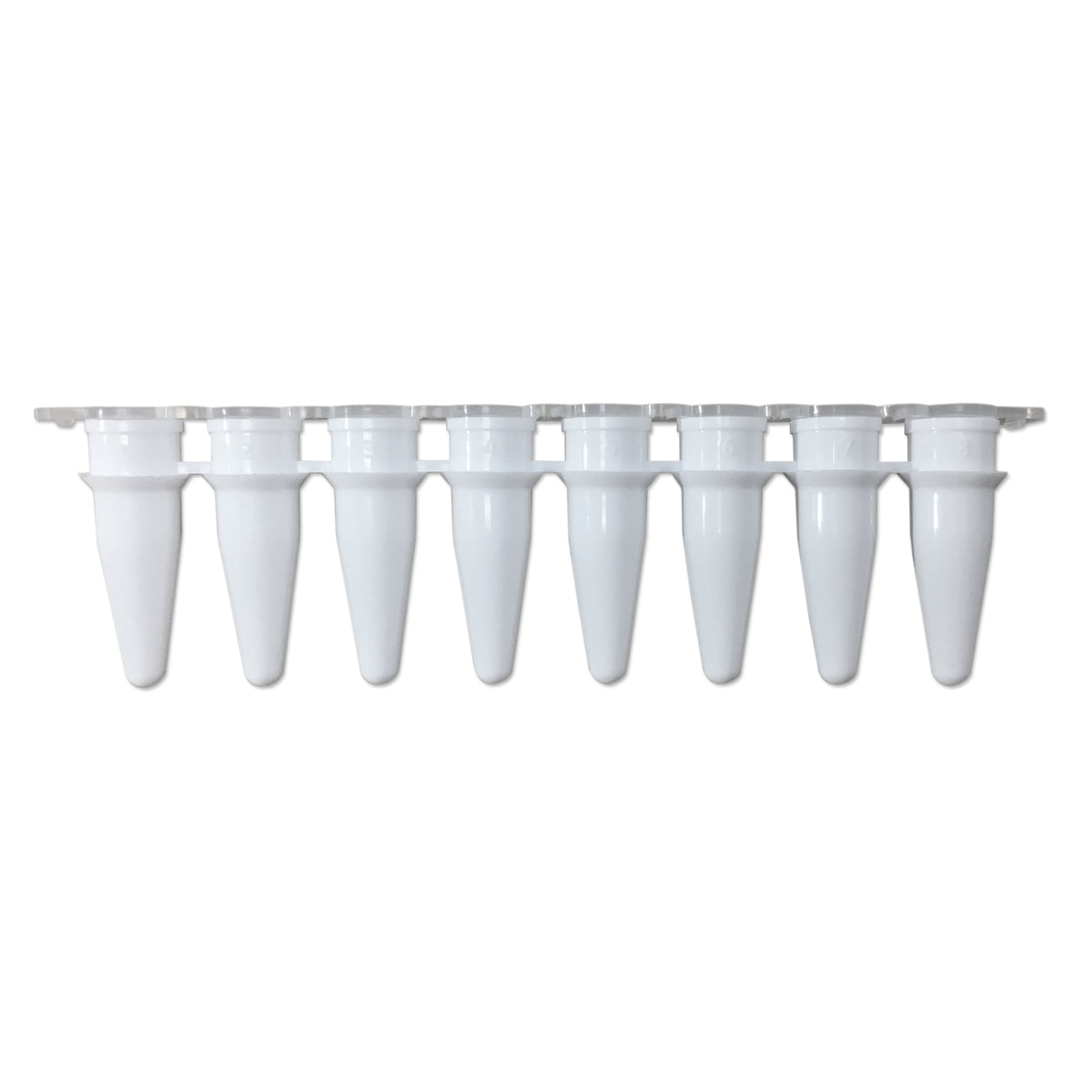 MTC Bio PureAmp P3802-QW 0.2 mL qPCR 8-strip tubes, white, with optical cap strips