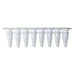 MTC Bio PureAmp P3802-QW 0.2 mL qPCR 8-strip tubes, white, with optical cap strips