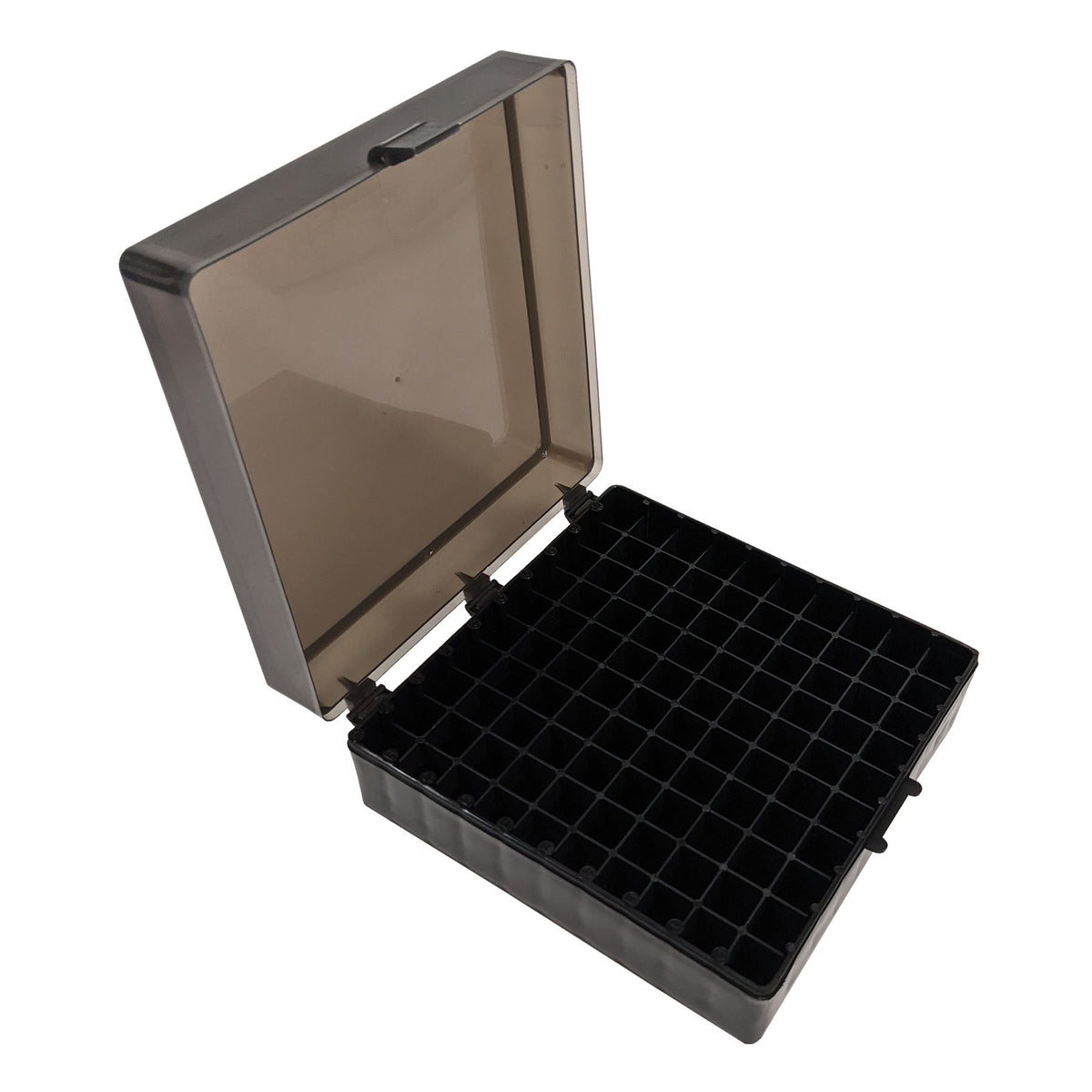 MTC Bio R1020-BK black 100-place storage box with hinged lid