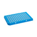 MTC Bio SureFrame P9096-HSC two-component PCR plate, 96-well, 0.25 mL, semi-skirt, clear wells, blue polycarbonate frame
