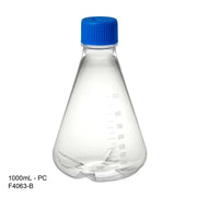 MTC Bio Erlenmeyer Shaker Flasks – 125 to 1000 mL 1000 mL | Baffled PC | 6 per case Erlenmeyer Flasks MTC Bio