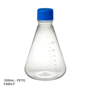 MTC Bio Erlenmeyer Shaker Flasks – 125 to 1000 mL 1000 mL | Flat PETG | 6 per case Erlenmeyer Flasks MTC Bio