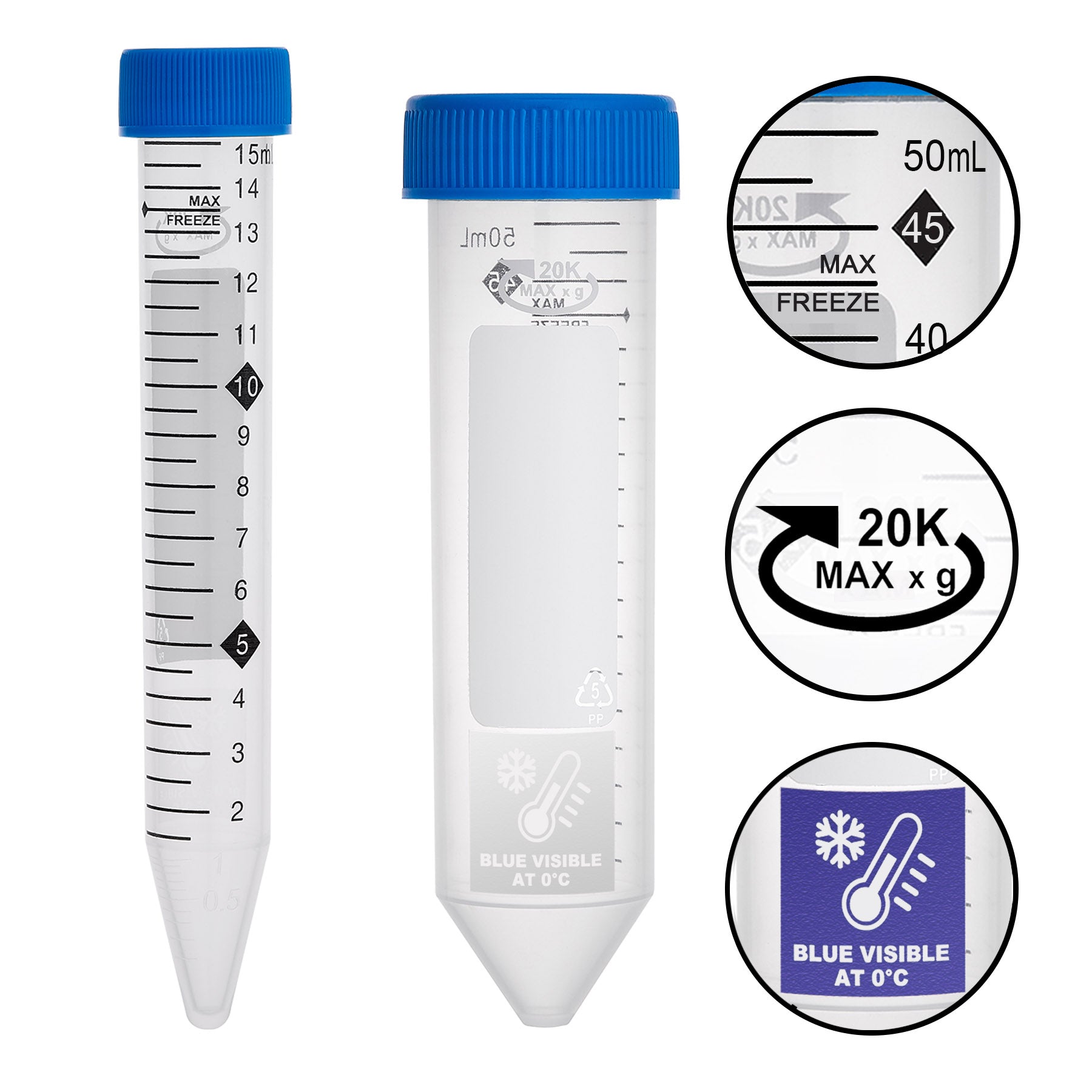 MTC Bio ProSeries™ Performance Centrifuge Tubes – Hi-Viz graduations and FreezeTech features