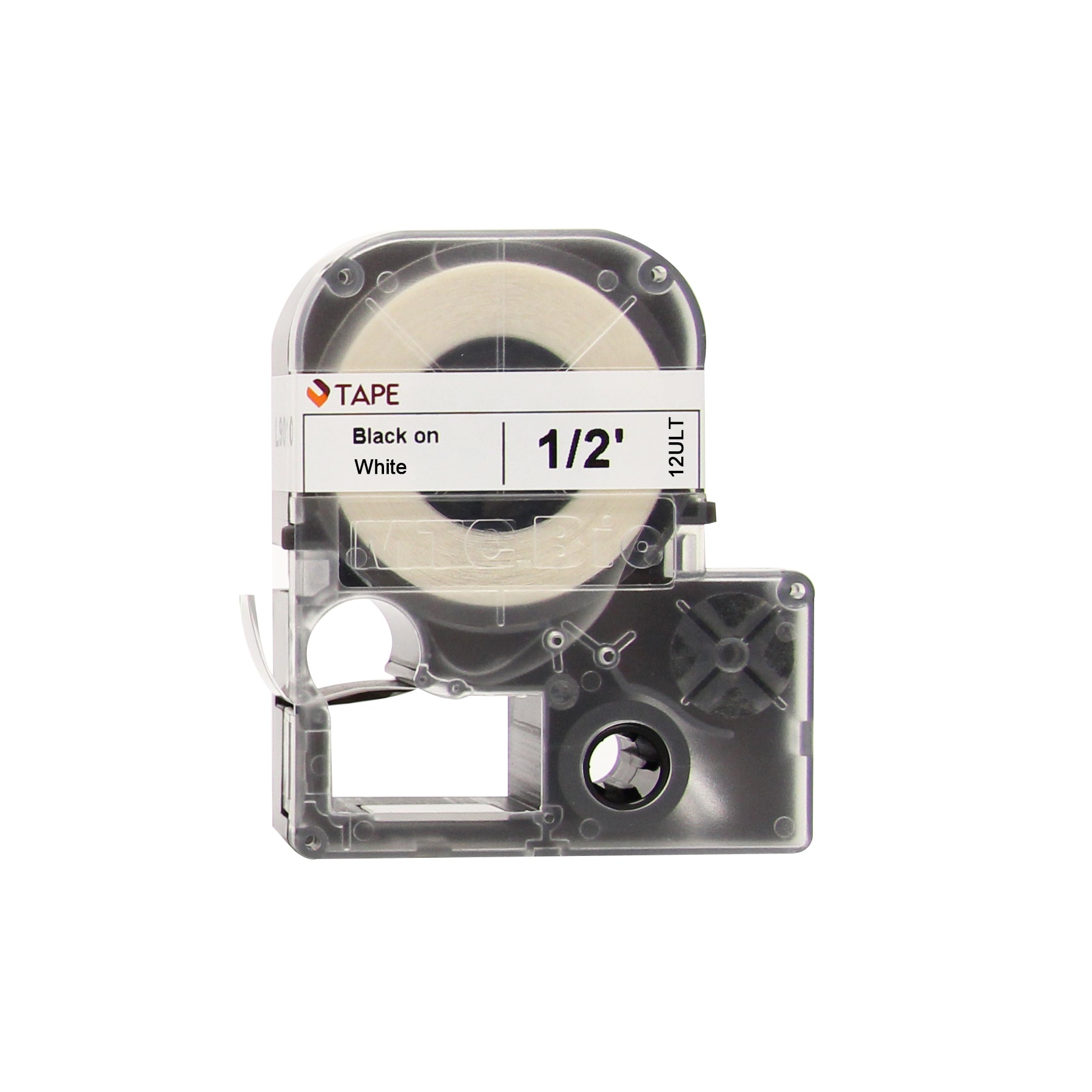 MTC Bio Laboratory Label Cassettes L9010-12ULT | 12mm ULT tape, white w black print | 1 each Laboratory Label Cassettes MTC Bio