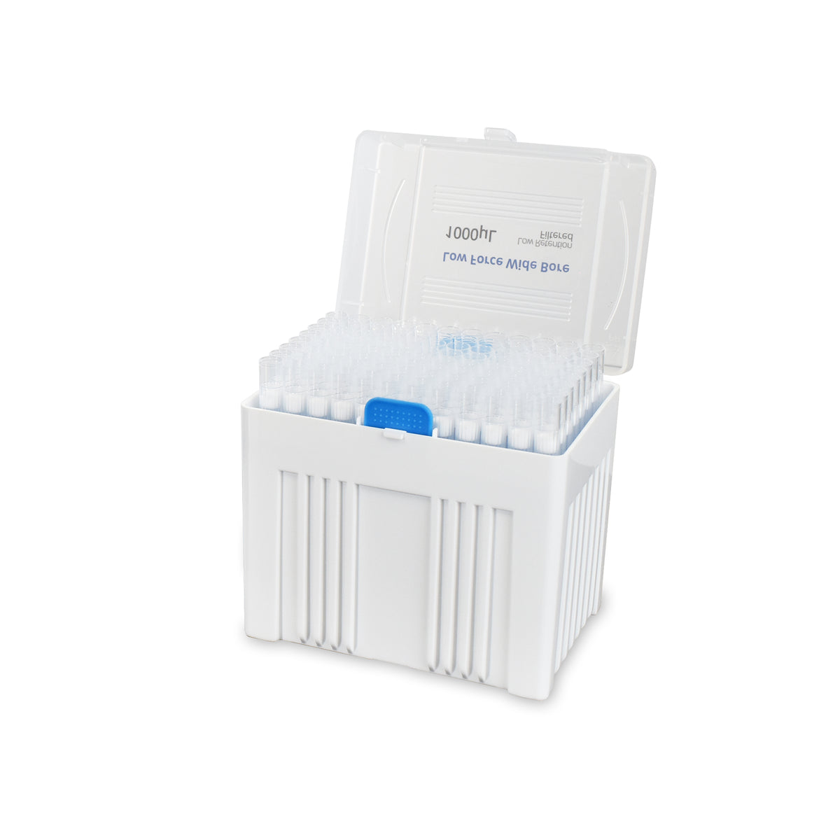 MTC Bio Ultra Low Force™ Wide-Bore Pipette Tips – LTS® Compatible – P4615-1000WB packaging or application