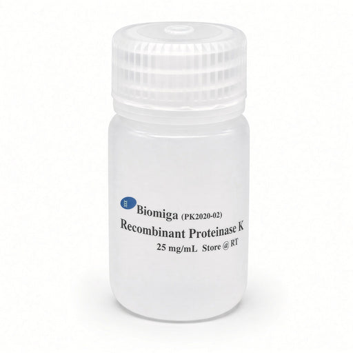 Biomiga Recombinant Proteinase K, 25 mg/mL, 100 mL (PK2020-02) Proteases & Enzymes Biomiga