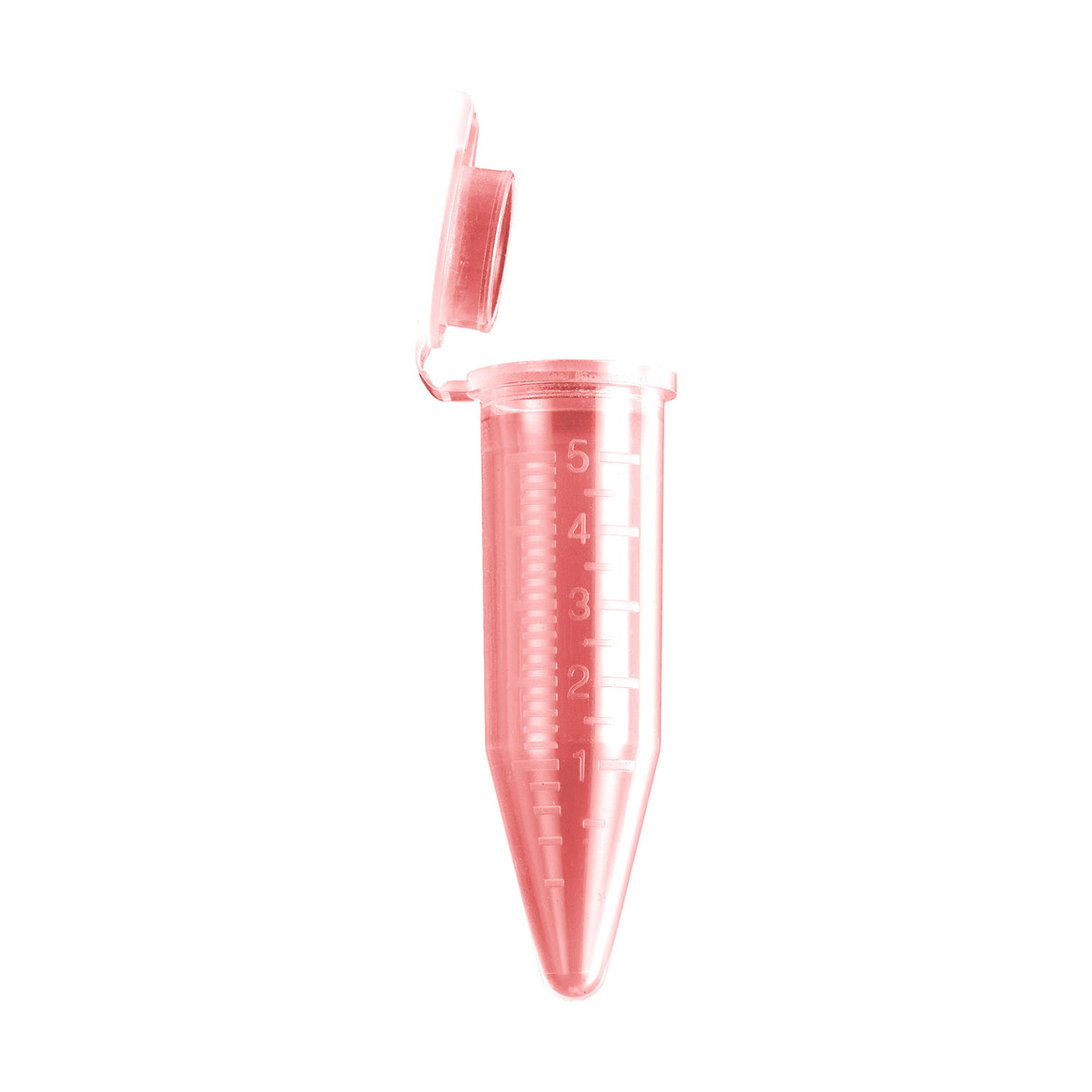 MTC Bio C2500-R MacroTube® 5mL Red Tint Non-Sterile Snap-Cap Attached 4×50 200 Total