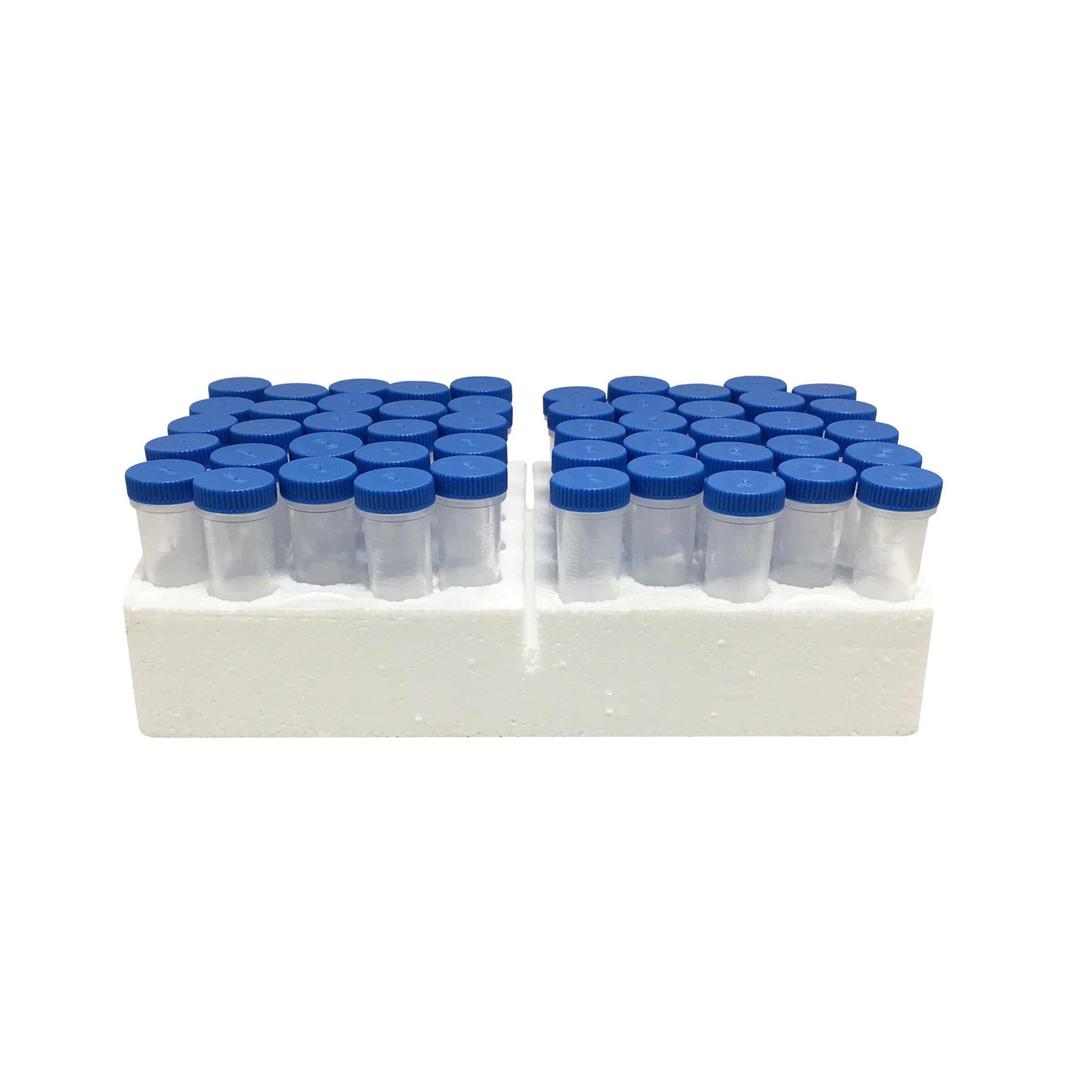 MTC Bio C2540 MacroTube® 5mL Natural Sterile Screw-Cap Attached Foam Racks 500 Total