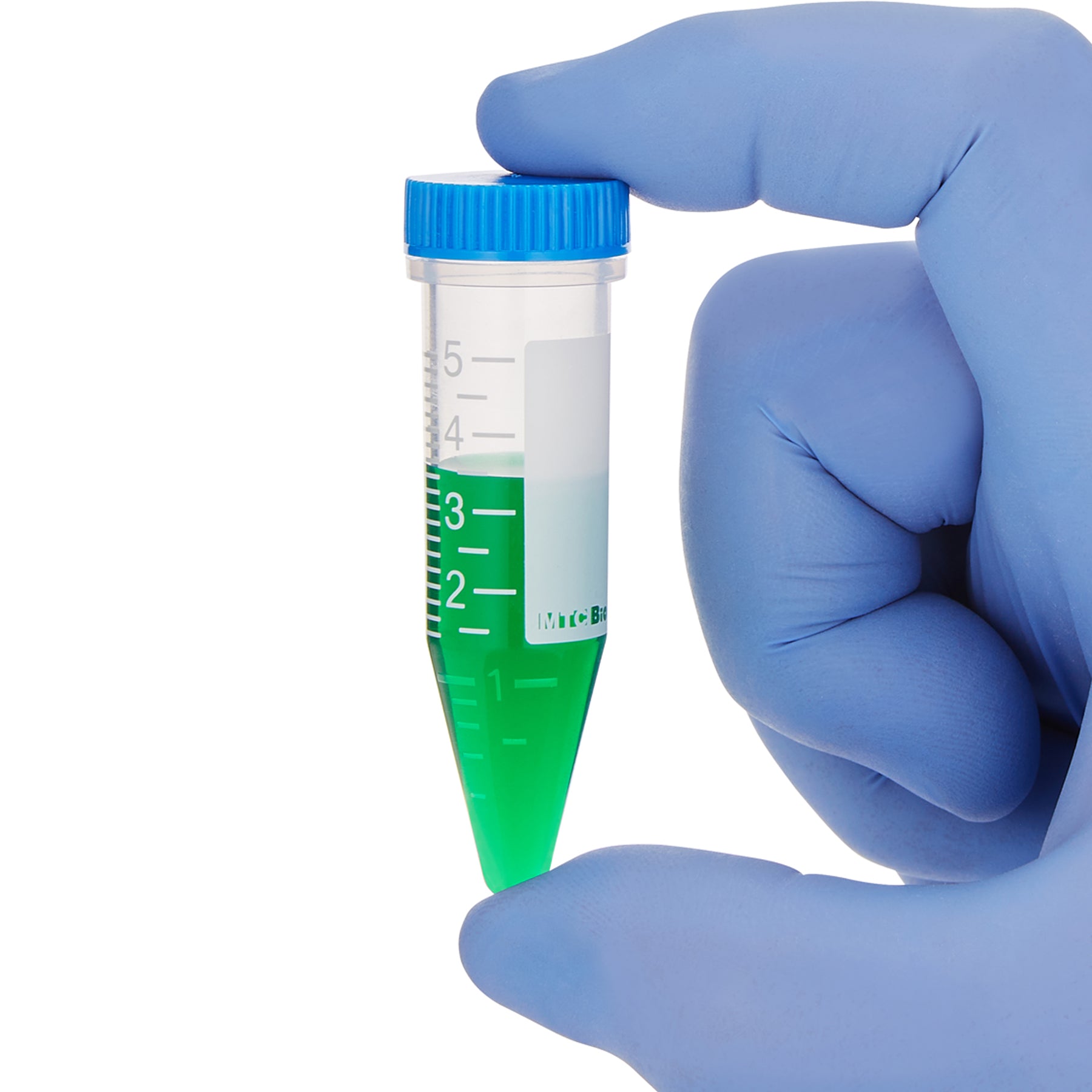 MacroTube® Vivid™ 5 mL Sterile Screw‑Cap Tubes with Printed Graduations C2545 | MacroTube® Vivid™ 5mL | White Graduations | Marking Area | Sterile | Screw‑Cap Attached | Snap‑Apart Racks | 10×50 | 500 Total Microcentrifuge Tubes MTC Bio