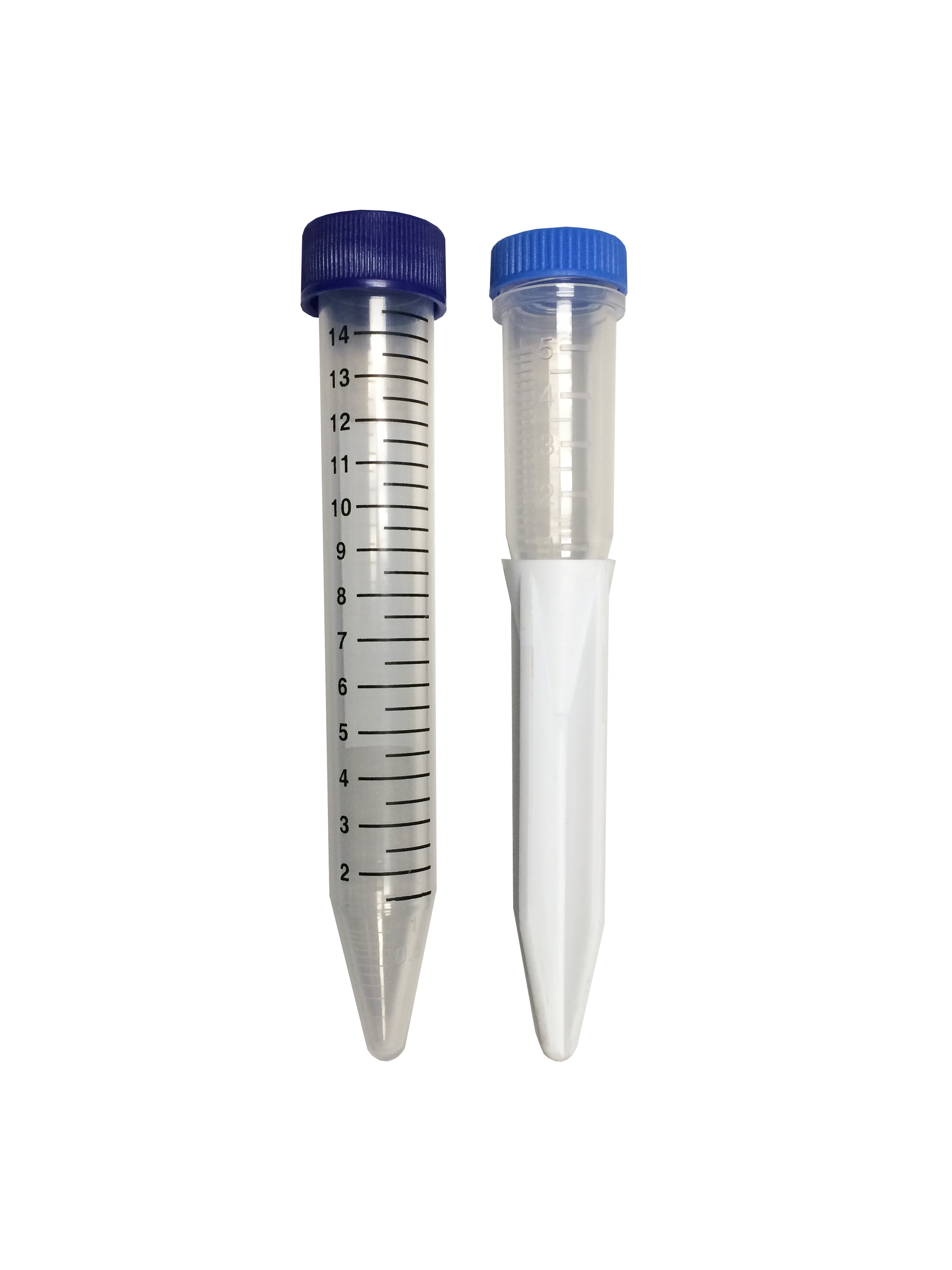MacroTube® Vivid™ 5 mL Sterile Screw‑Cap Tubes with Printed Graduations C2570 | Adapter | 5mL Tube in 15mL Rotor Cavity | Instrument Compatibility Adapter | Qty 4 Microcentrifuge Tubes MTC Bio