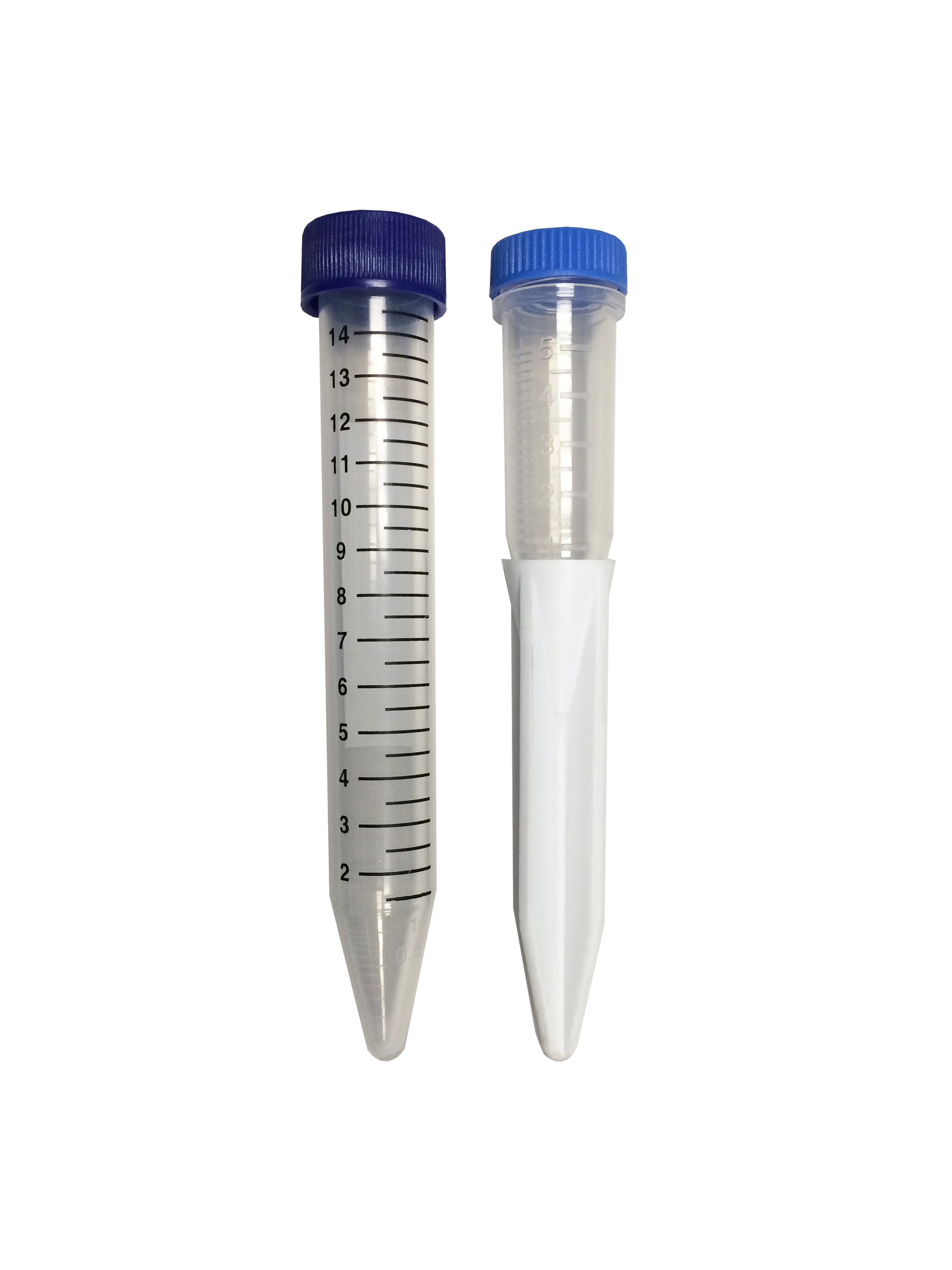 MacroTube® Vivid™ 5 mL Sterile Screw‑Cap Tubes with Printed Graduations C2570 | Adapter | 5mL Tube in 15mL Rotor Cavity | Instrument Compatibility Adapter | Qty 4 Microcentrifuge Tubes MTC Bio