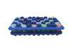MacroTube® Vivid™ 5 mL Sterile Screw‑Cap Tubes with Printed Graduations C2592 | MacroTube® Rack | 50-Place | Flip-Top & Screw-Cap Compatible | For 5mL Tubes | Qty 1 Microcentrifuge Tubes MTC Bio