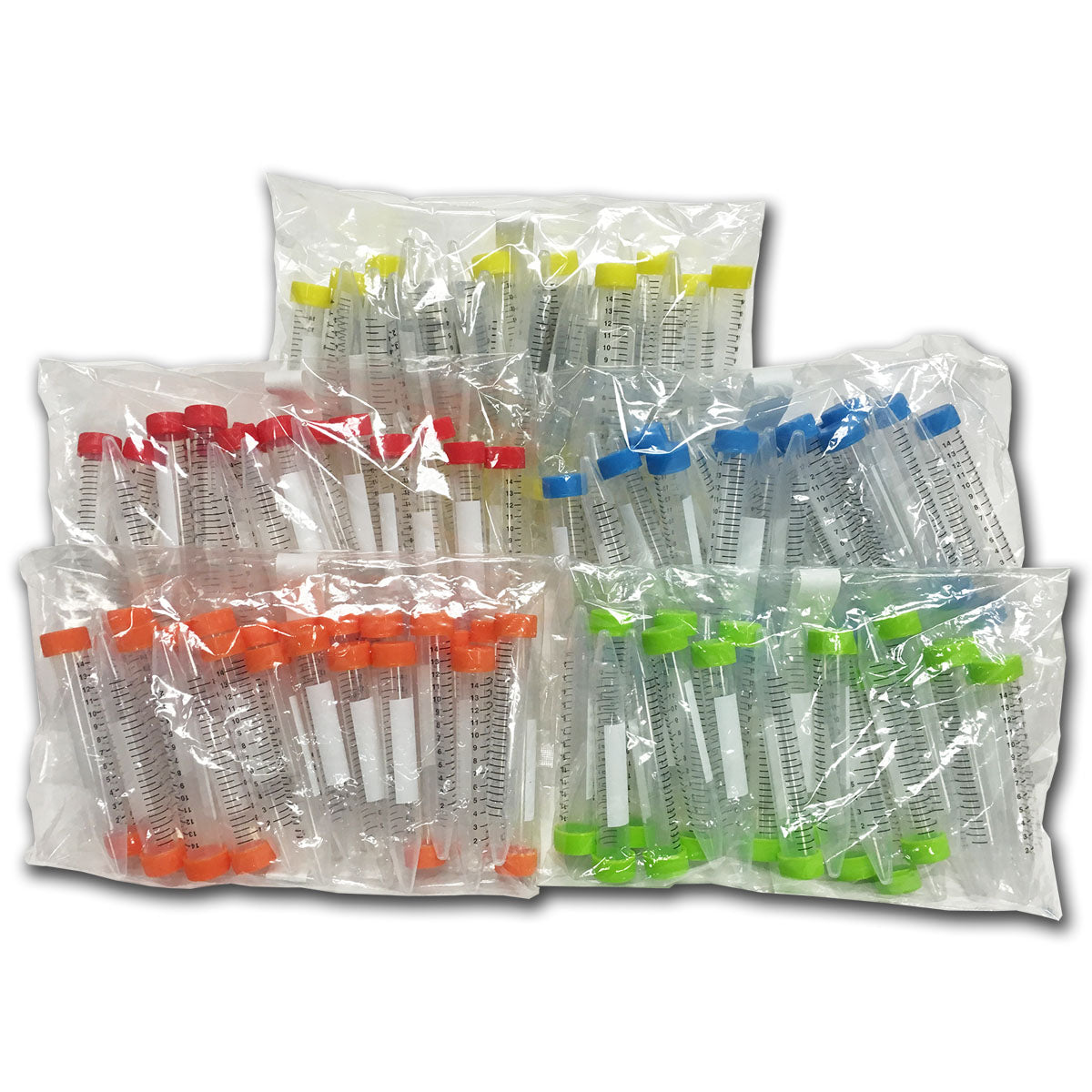 MTC Bio SpectraTube™ Rainbow-Cap Centrifuge Tubes – 15 & 50 mL — manufacturer image