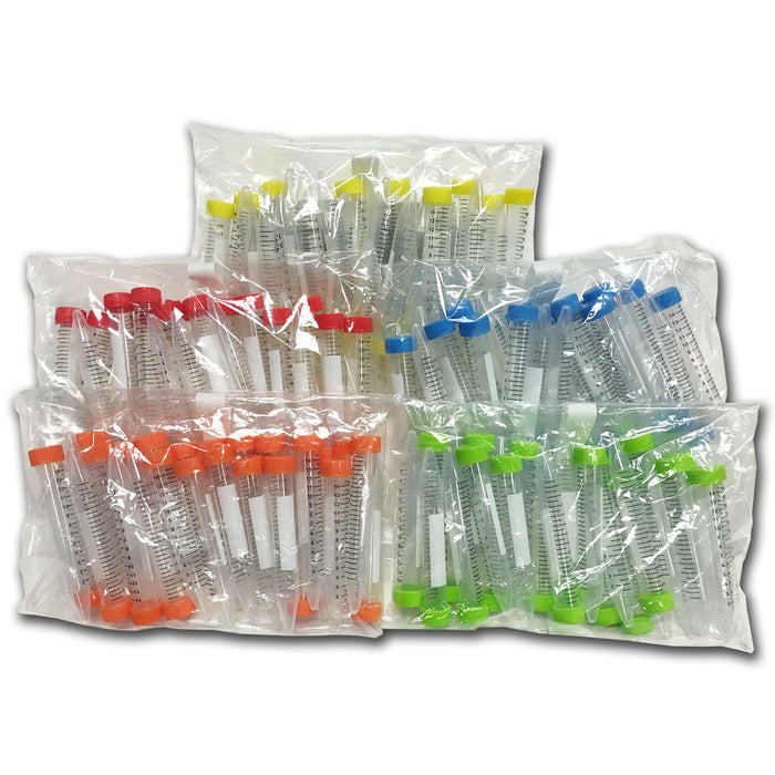 MTC Bio SpectraTube™ Rainbow-Cap Centrifuge Tubes – 15 & 50 mL — manufacturer image