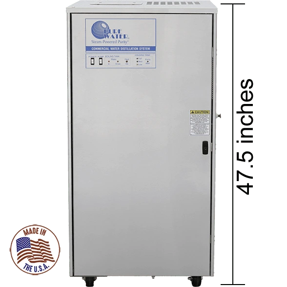 Pure & Secure C-50: High-Output Commercial Water Distiller - 50 GPD Distillation Pure & Secure