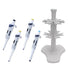 MTC Bio Halo Single-Channel Pipettors H6800-SK | Starter Kit: 10, 20, 200 & 1250µL Pipettors + 6-Place Carousel Halo Single-Channel Pipettors MTC Bio