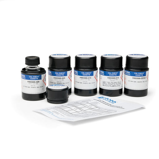 CAL Check Cuvette Kit for HI83306 – Traceable Calibration Standards Photometer Accessory Hanna Instruments