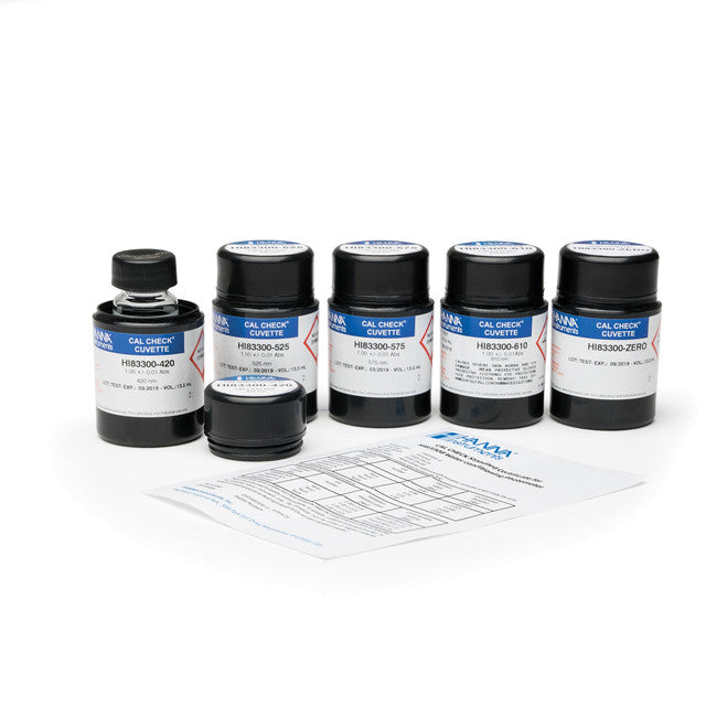 Proving Unit Cal Check CAL Check Cuvette Kit for HI83314 – Traceable Calibration Standards ...