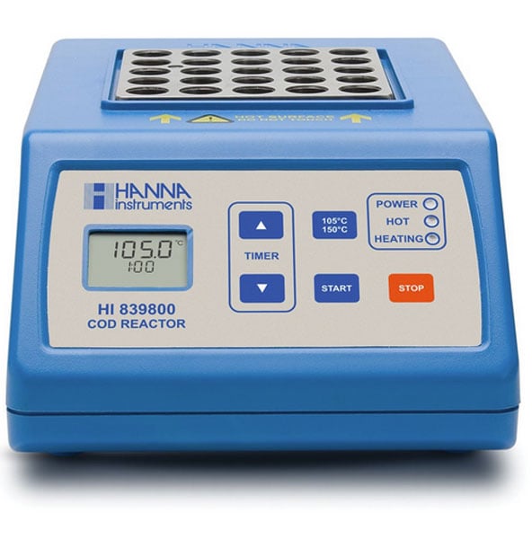 Hanna HI839800 COD reactor used to heat 16 mm digestion vials