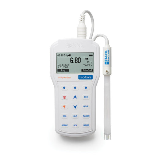 Hanna HI98162 Professional Portable Milk pH Meter Kit Portable Food pH Meter Hanna Instruments
