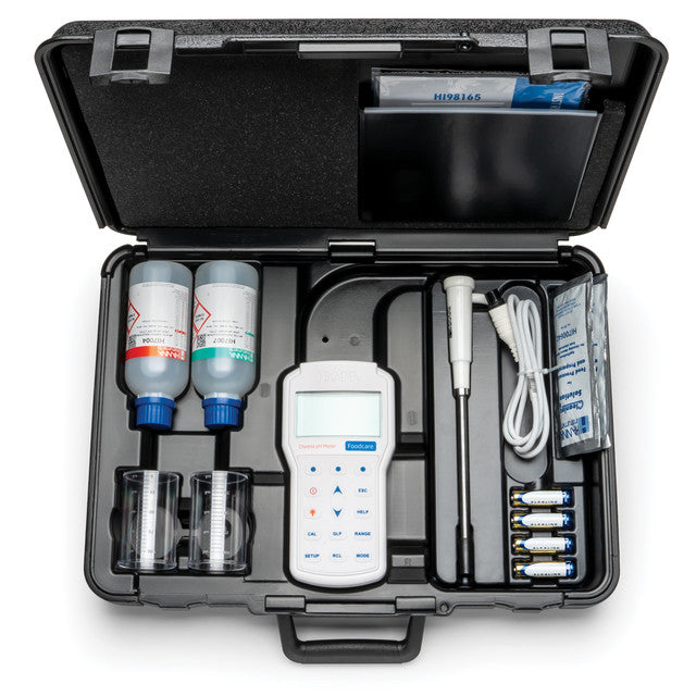Hanna Instruments HI98165 Professional Portable Cheese pH Meter with FC2423 Electrode Portable Food pH Meter Hanna Instruments