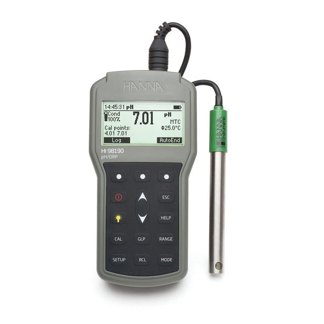 Hanna Instruments HI98190 Waterproof Portable pH/ORP Meter - Professional Grade for Lab & Field Use Portable pH/ORP Meter Hanna Instruments
