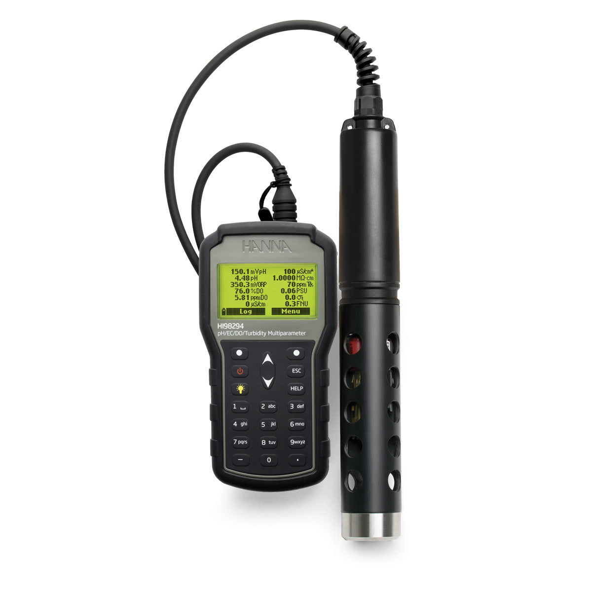 Hanna Instruments HI98294 Portable Multiparameter pH/EC/ISE/Turbidity/DO Meter with GPS Portable Multi-Parameter Meter Hanna Instruments