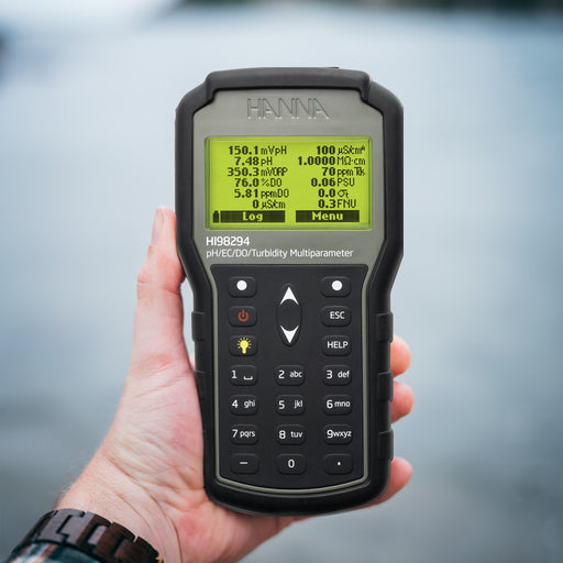 Hanna Instruments HI98294 Portable Multiparameter pH/EC/ISE/Turbidity/DO Meter with GPS Portable Multi-Parameter Meter Hanna Instruments