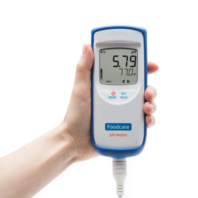 Hanna Instruments HI99161 Portable pH Meter for Food & Dairy with Specialized Probe