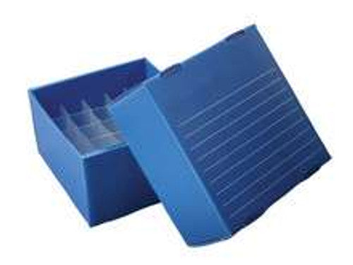 Heathrow Scientific 5 mL Freezer Boxes – Polypropylene, 25-Well, Pack of 10 Blue Freezer Box Heathrow Scientific