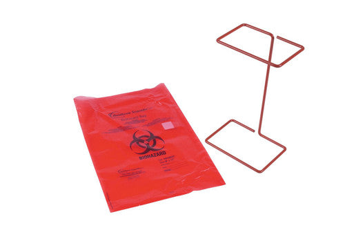 Lab Biohazard Bag Holder | Autoclavable Wire Frame Default Title Biohazard Bag Holder Heathrow Scientific