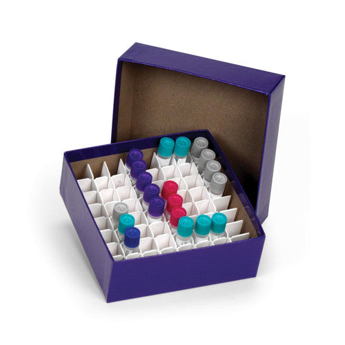 Heathrow Scientific Cardboard Cryogenic Vial Boxes – Assorted Colors, Pack of 12 Blue Cryogenic Vial Boxes Heathrow Scientific