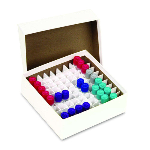 Heathrow Scientific Cardboard Cryogenic Vial Boxes – Assorted Colors, Pack of 12 White Cryogenic Vial Boxes Heathrow Scientific