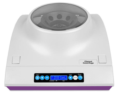 Clinical Benchtop Centrifuge | Programmable Lab Centrifuge Grey Purple Benchtop Centrifuge Heathrow Scientific