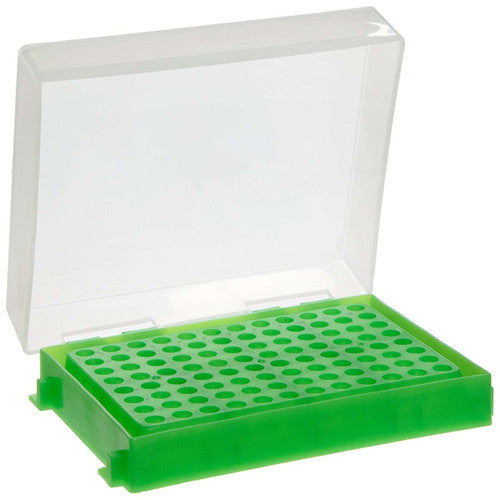 96-Well PCR Tube Rack – Stable, Color-Coded Storage for 0.2 mL Tubes & Strips (5 Pack) Green PCR Tube Rack Heathrow Scientific