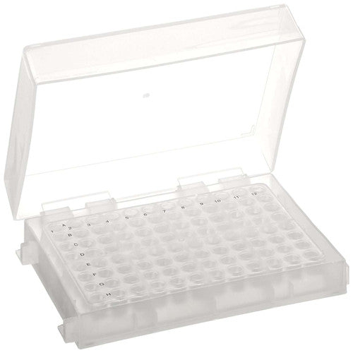 96-Well PCR Tube Rack – Stable, Color-Coded Storage for 0.2 mL Tubes & Strips (5 Pack) Clear PCR Tube Rack Heathrow Scientific
