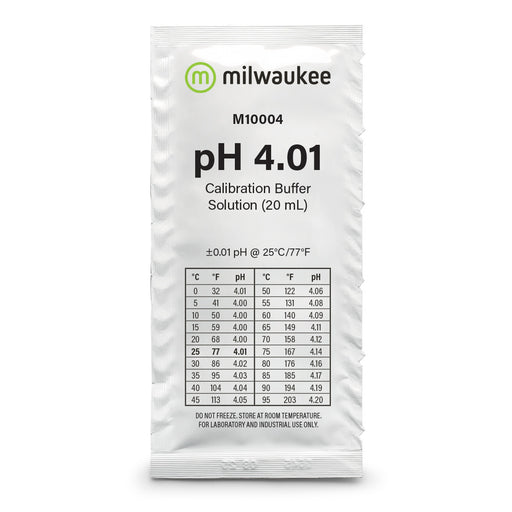 Milwaukee M10004B pH 4.01 Calibration Solution Sachets (25) Milwaukee Instruments