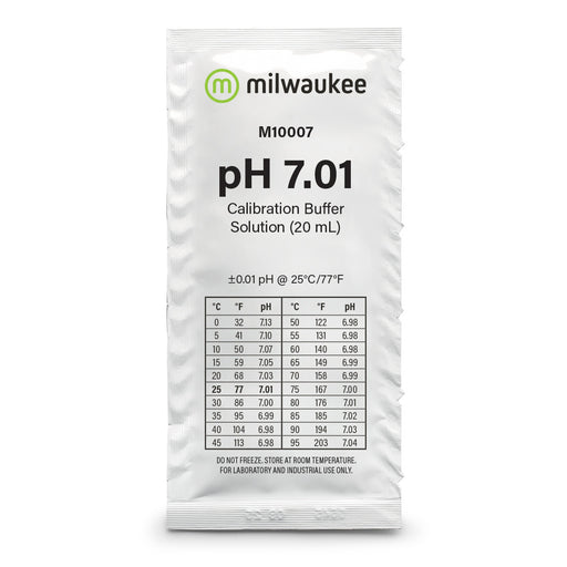 Milwaukee M10007B pH 7.01 Calibration Solution Sachets (25) Milwaukee Instruments