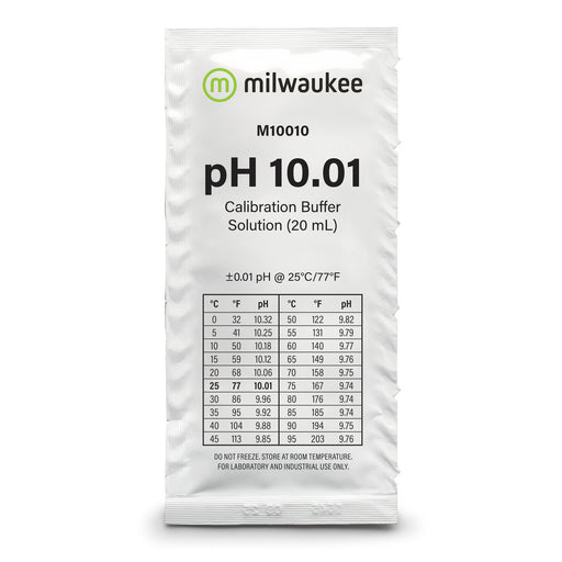 Milwaukee M10010B pH 10.01 Calibration Solution Sachets (25) Milwaukee Instruments