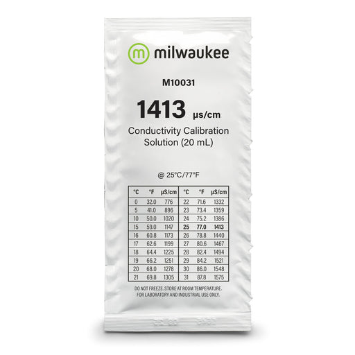 Milwaukee M10031B 1413 µS/cm Conductivity Calibration Solution Sachets (25) Milwaukee Instruments