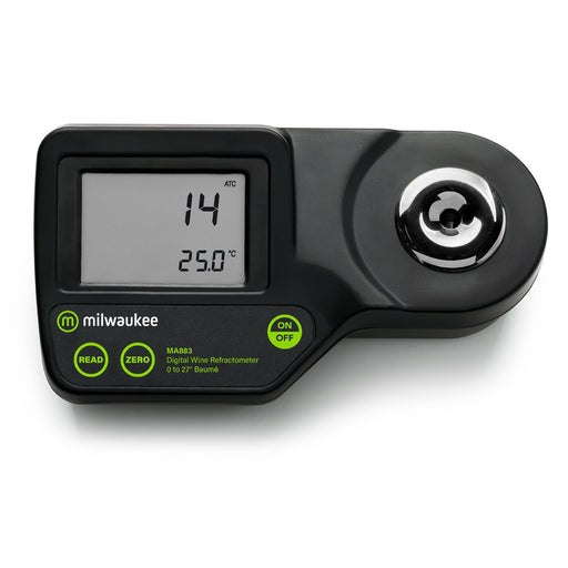 Milwaukee MA883 Digital Refractometer °Baumé Milwaukee Instruments
