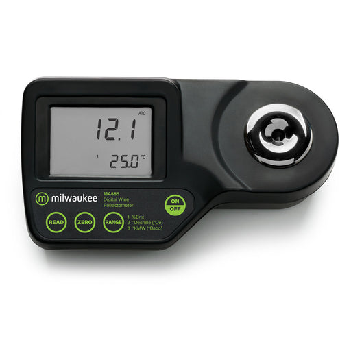 Milwaukee MA885 Digital Brix/°Oechsle (°Oe) /°KMW (°Babo) Refractometer Milwaukee Instruments