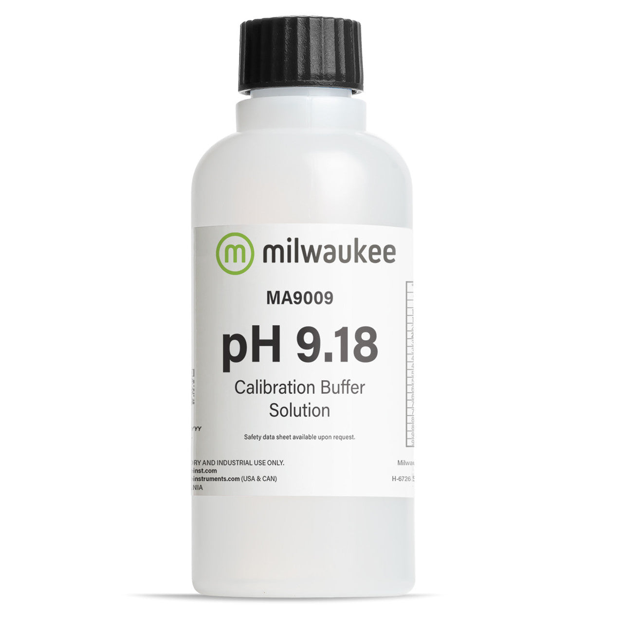 Milwaukee MA9009 pH 9.18 Calibration Solution Milwaukee Instruments