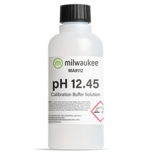 Milwaukee MA9112 pH 12.45 Calibration Solution Milwaukee Instruments