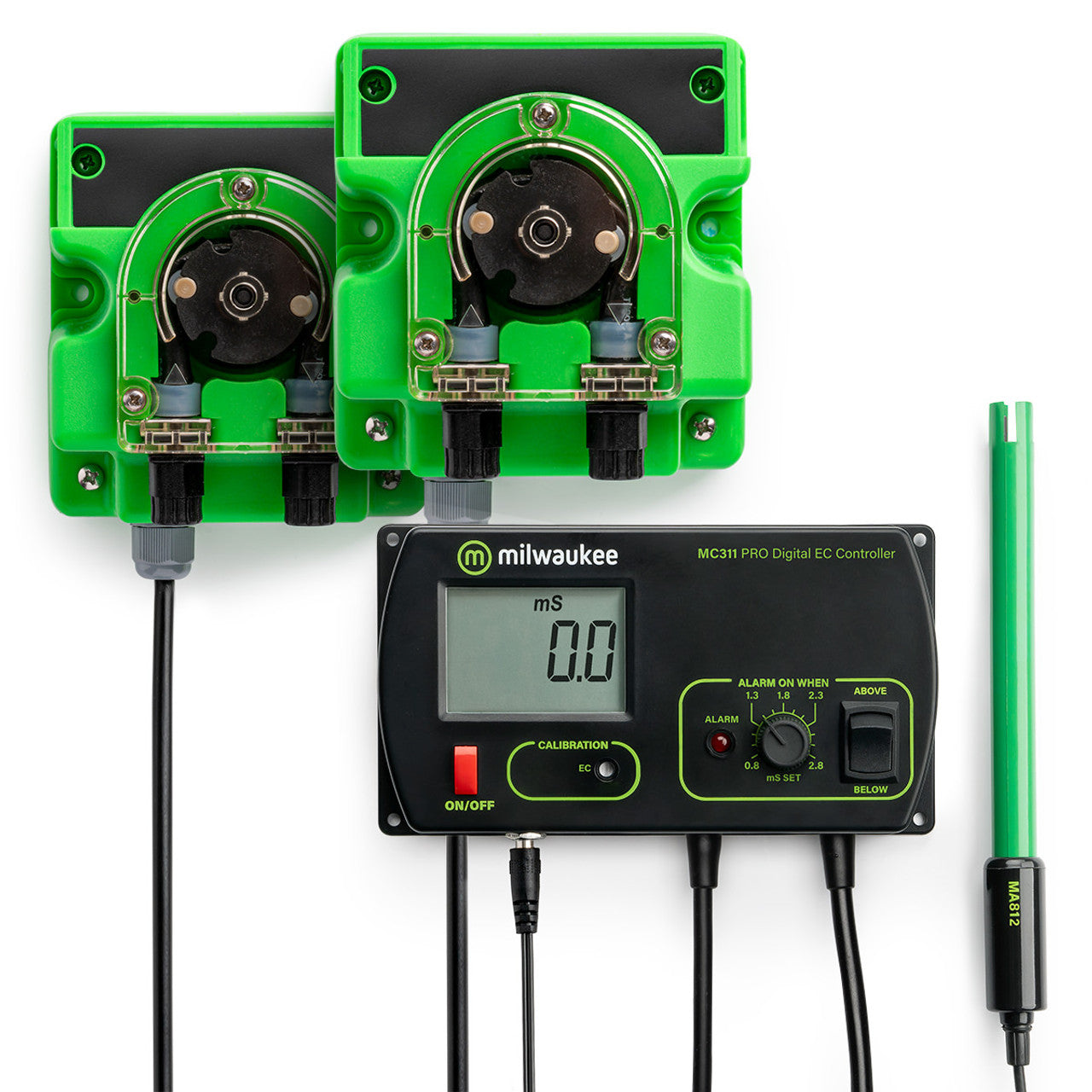 Milwaukee MC745 PRO Conductivity (EC) Controller and Pump Kits Milwaukee Instruments