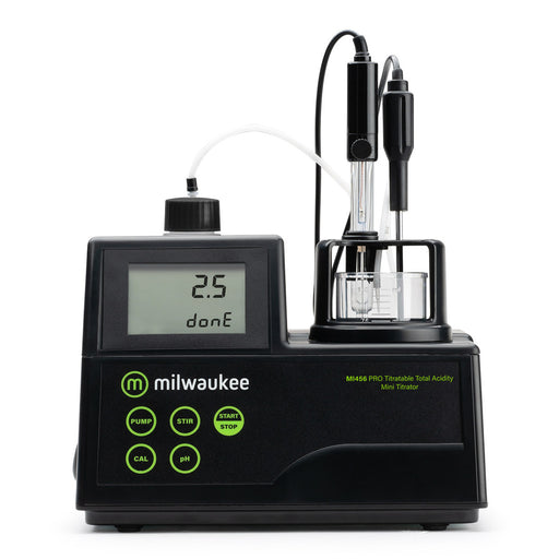 Milwaukee MI456US PRO Mini Titrator for Titratable Acidity in Wine Milwaukee Instruments