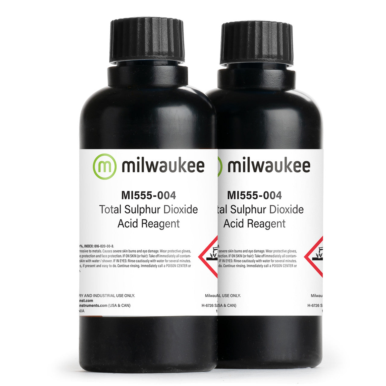 Milwaukee MI555-004 Total SO2 Acid Reagent for MI455 Mini Titrator (2 x 210 mL bottles) Milwaukee Instruments