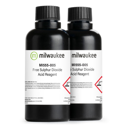 Milwaukee MI555-005 Free SO2 Acid Reagent for MI455 Mini Titrator (2 x 210 mL bottles) Milwaukee Instruments