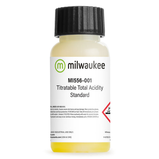 Milwaukee MI556-001 Calibration Standard TA for MI456 Mini Titrator (100 mL bottle) Milwaukee Instruments
