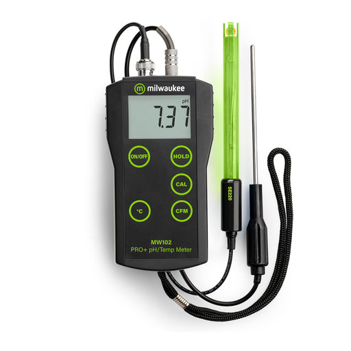 Milwaukee MW102 PRO+ 2-in-1 pH and Temperature Meter with ATC Milwaukee Instruments